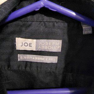 Mens Deep Black Stripped Dress Shirt